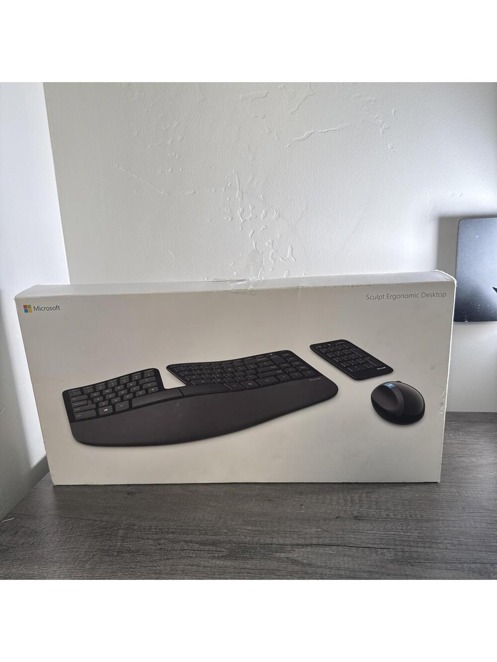 Microsoft Sculpt Ergonomic Desktop Keyboard and Mouse incomplete set NO DONGLE